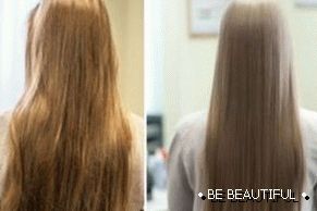 Биопротеиновото изправяне на косата: преди и след