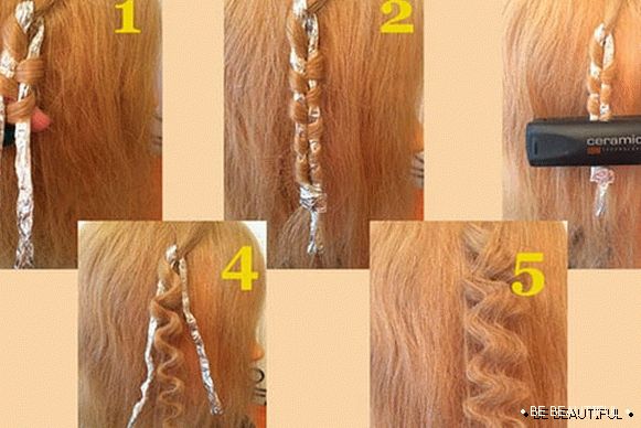 процес на опаковане на коса