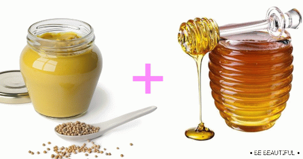 мед и горчица за коса