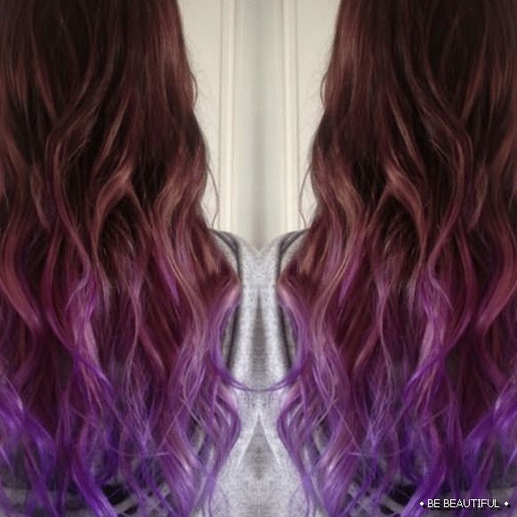 Как да боядисваме косата си лилаво