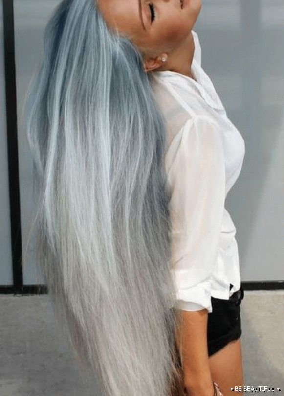 Дългата коса Shatush най-добрите цветове